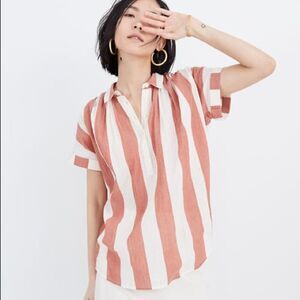 ✨ Central Popover Shirt in Dovedale Stripe✨